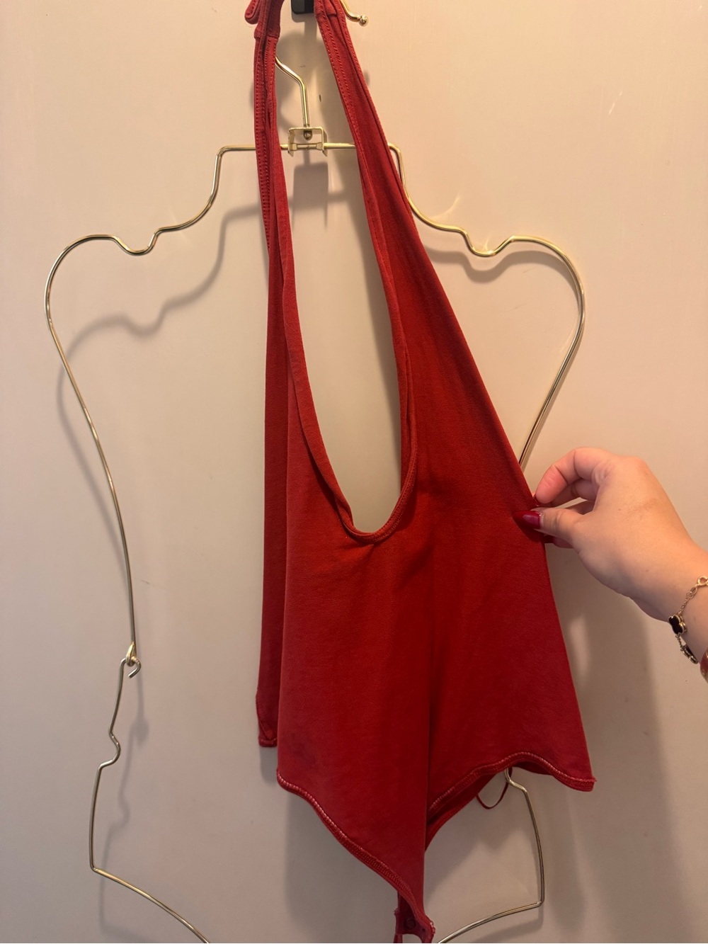Express Red Halter Camisole